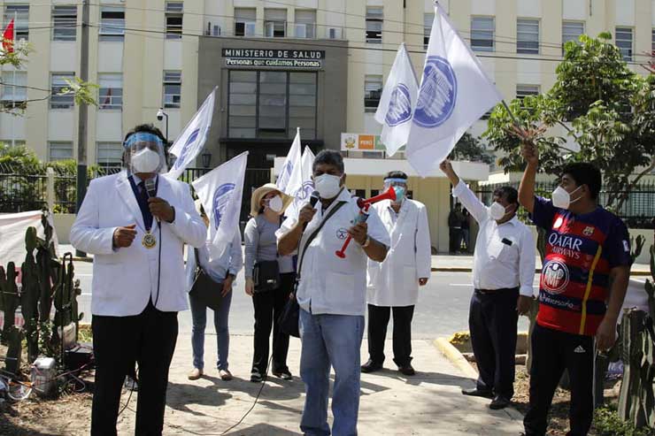 PARO DE LOS GREMIOS DEL SECTOR SALUD- MINSA