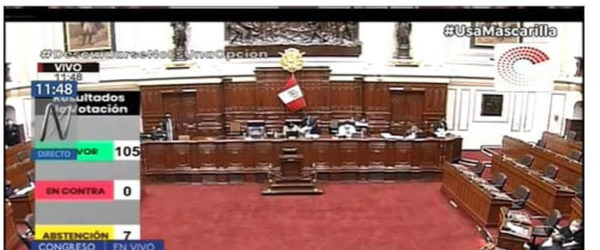 Congreso aprobó por insistencia de la ley que elimina el régimen CAS