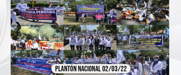 Plantón Nacional FMP – CMP – SINAMSSOP 02/03/22