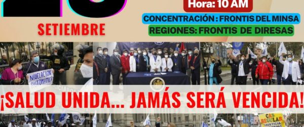 Plantón Nacional 28 de setiembre, 10 A.M