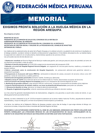COMUNICADO WEB PAGINA MEMORIAL