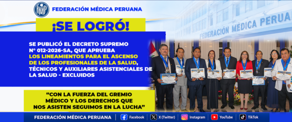 Decreto Supremo N° 012-2026-SA, que aprueba los lineamientos para el Ascenso de los Profesionales de la Salud, Técnicos y Auxiliares asistenciales de la salud – Excluidos